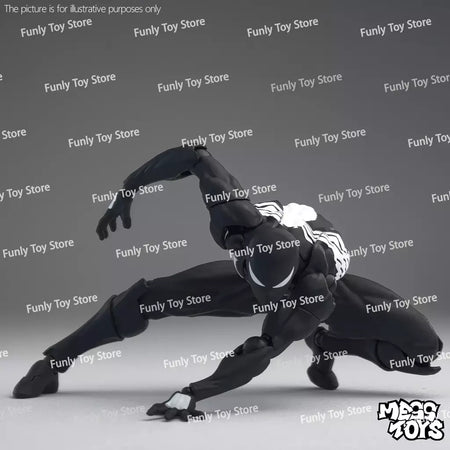 Em estoque brinquedos bagunça homem aranha symbiote spiderman messtoys scarlet aranha terno preto vizinho anime figura de ação presentes brinquedos