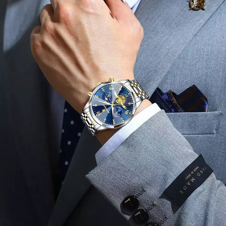 Poedagar luxo relógio masculino topo original à prova dwaterproof água luminosa cronógrafo homem relógio de pulso aço inoxidável quartzo relógios masculinos reloj