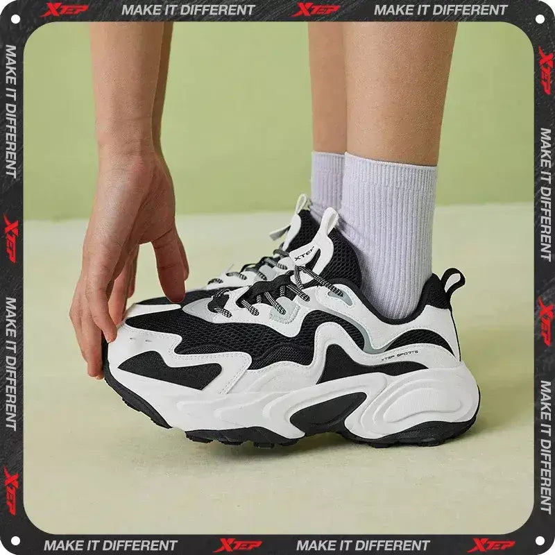 Xtep sapatos de skate antiderrapante resistente ao desgaste casual branco casal tênis de skate masculino feminino sapatos de marca de luxo 881219319851