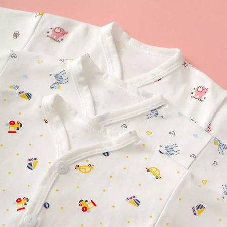 Roupas de bebê de 0 a 3 meses, recém-nascido, desenho animado, roupa íntima para casa, botão de algodão, roupas de bebê, meninas, meninos, manga longa + calças compridas