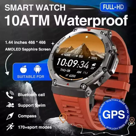 Xiaomi para original t-rex 3 2025 militar gps smartwatc bússola embutida altímetro 10atm à prova dwaterproof água esportes smartwatch das mulheres dos homens