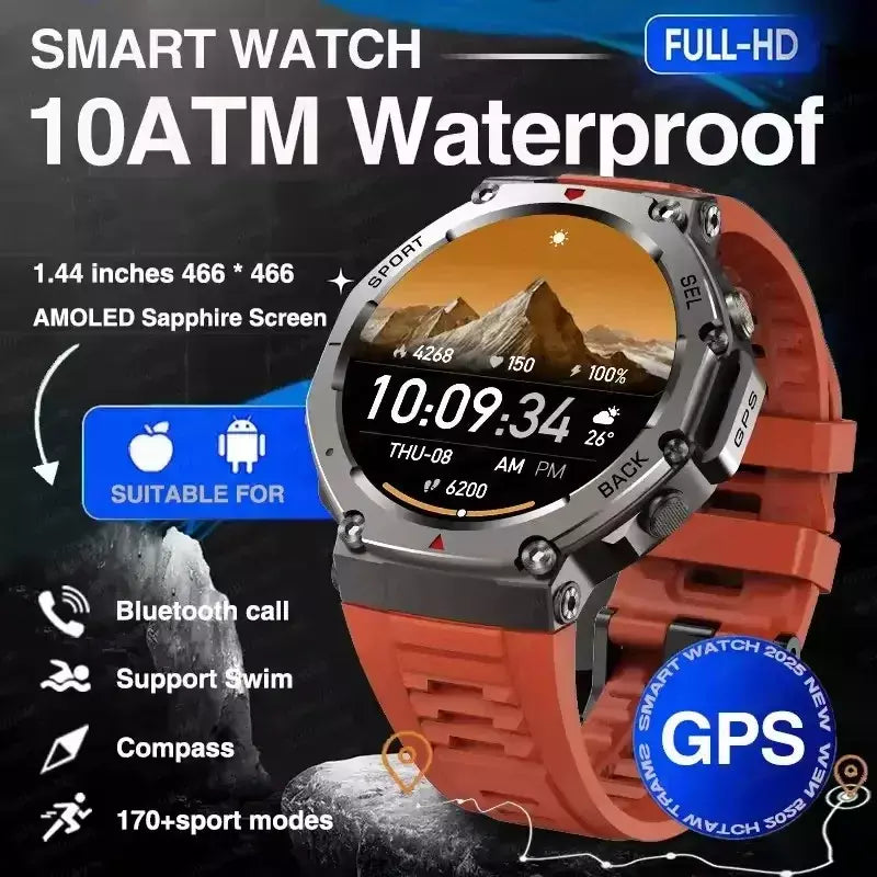 Xiaomi para original t-rex 3 2025 militar gps smartwatc bússola embutida altímetro 10atm à prova dwaterproof água esportes smartwatch das mulheres dos homens