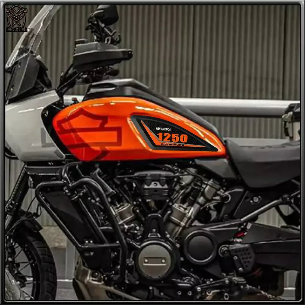 Motocicleta Tanque de Combustível Adesivo, 3D Borracha Protetora Pad, Acessórios para Harley Davidson, Pan America 1250, 2022-2024