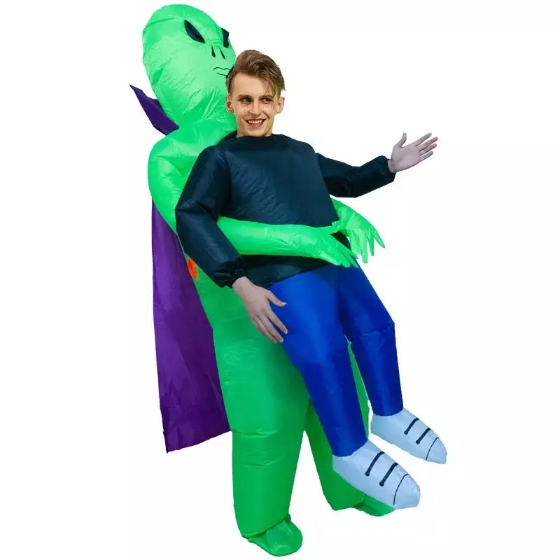 Adulto et alienígena traje inflável engraçado ternos extravagantes vestido morte fantasma purim halloween carnaval anime festa cosplay trajes