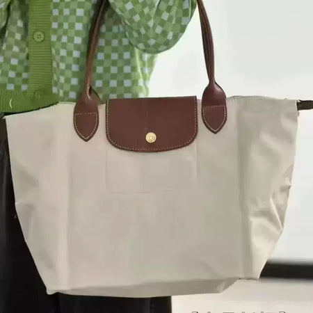 Bolsa de Ombro de Nylon para Mulheres Bolsas de Grande Capacidade Sacola Clássica, Designer Dobrável, Moda Casual, Alta Qualidade