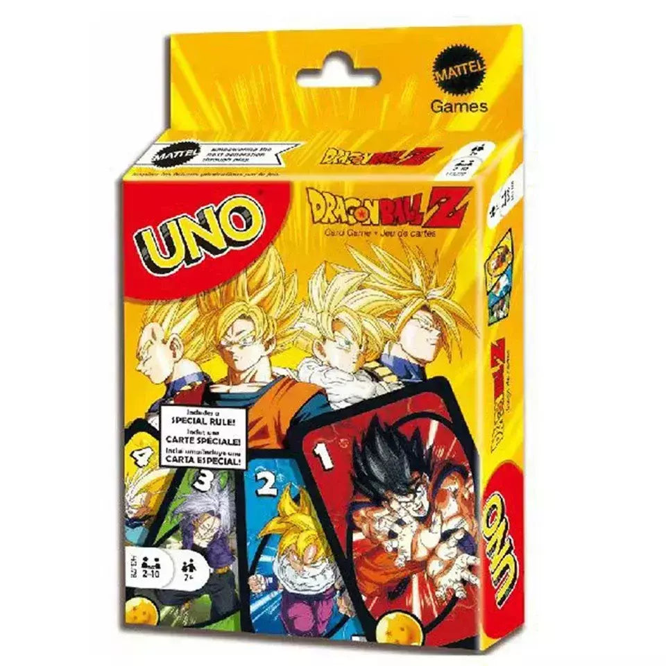 7 estilos UNO NO MERCY Jogo de cartas correspondente Dragon Ball Z Multijogador Festa de família Jogo de tabuleiro Engraçado Amigos Entretenimento Poker