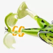 Topwater sapo isca baixo truta iscas de pesca kit conjunto realista prop sapo macio swimbait flutuante com ganchos malhas