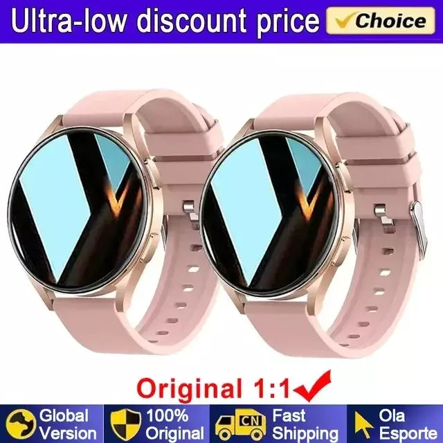 Samsung-Galaxy Smartwatch para homens e mulheres, monitoramento de saúde AMOLED, relógio impermeável, assistente de voz, chamada Bluetooth, relógio inteligente, 2022