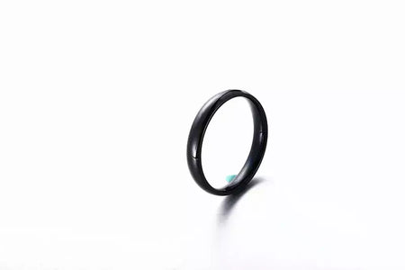 Anel de titânio simples de 6mm, feminino, masculino, evita alergias, alto polimento, anéis de casamento, aço inoxidável, casal, joias de dedo, presentes