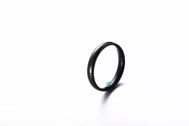 Anel de titânio simples de 6mm, feminino, masculino, evita alergias, alto polimento, anéis de casamento, aço inoxidável, casal, joias de dedo, presentes