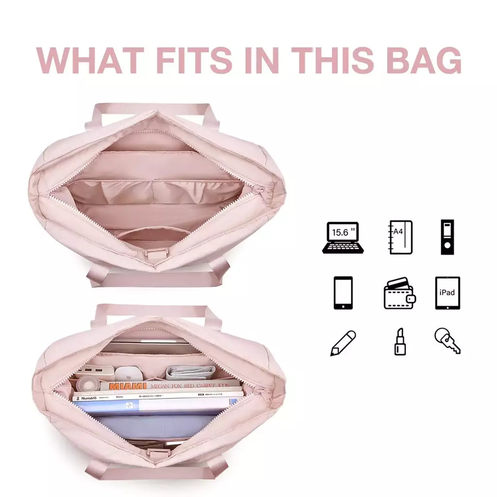 BAGSMART-Bolsa De Ombro De Grande Capacidade Para Mulheres, Bolsa Crossbody, Saco De Compras Da Faculdade, Punho