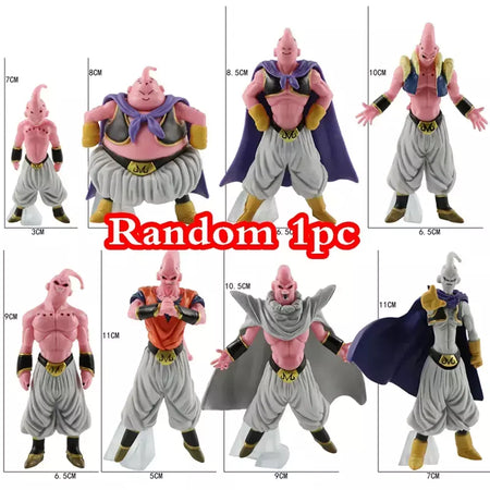 Aleatório 1pc dragon ball z anime figura majin buuu gordura buu figuras de ação boneca coleção pvc modelo brinquedos para crianças presentes adultos