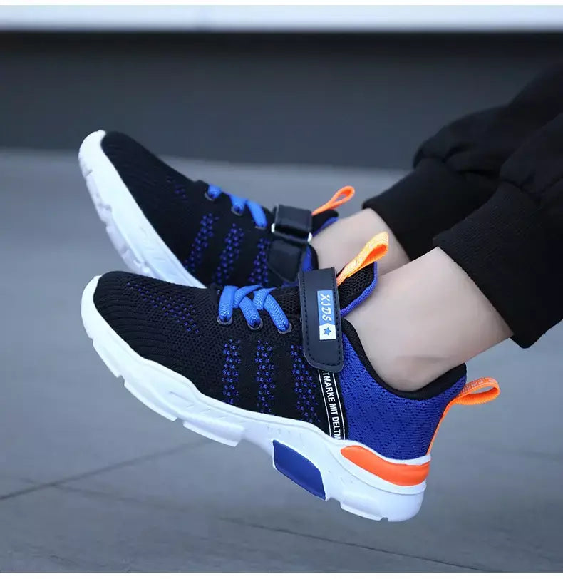 Crianças sapatos antiderrapantes respirável malha sapatos da criança conforto tênis de corrida marca meninas meninos sapatos casuais crianças moda tênis