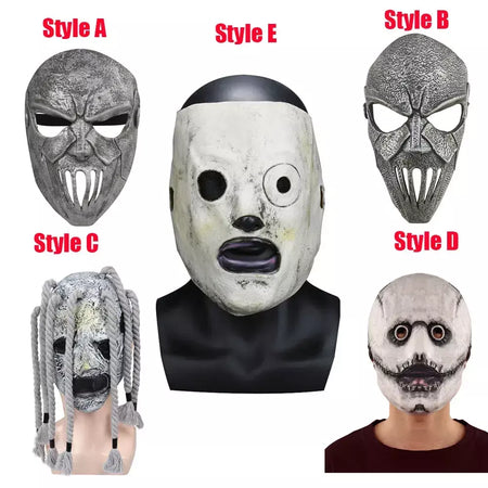 Mick máscara banda deslizamento cosplay nó acessórios de fantasia joey roleplay fantasia masculino látex headwear halloween masquerade capacete masculino