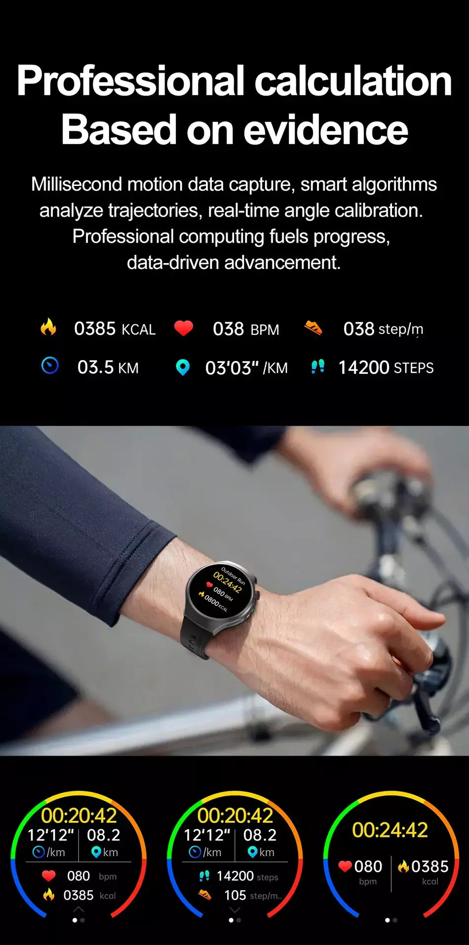 Novo relógio inteligente masculino tela de toque completa bússola bluetooth chamada lanterna esportes atividade fitness freqüência cardíaca à prova dwaterproof água smartwatch
