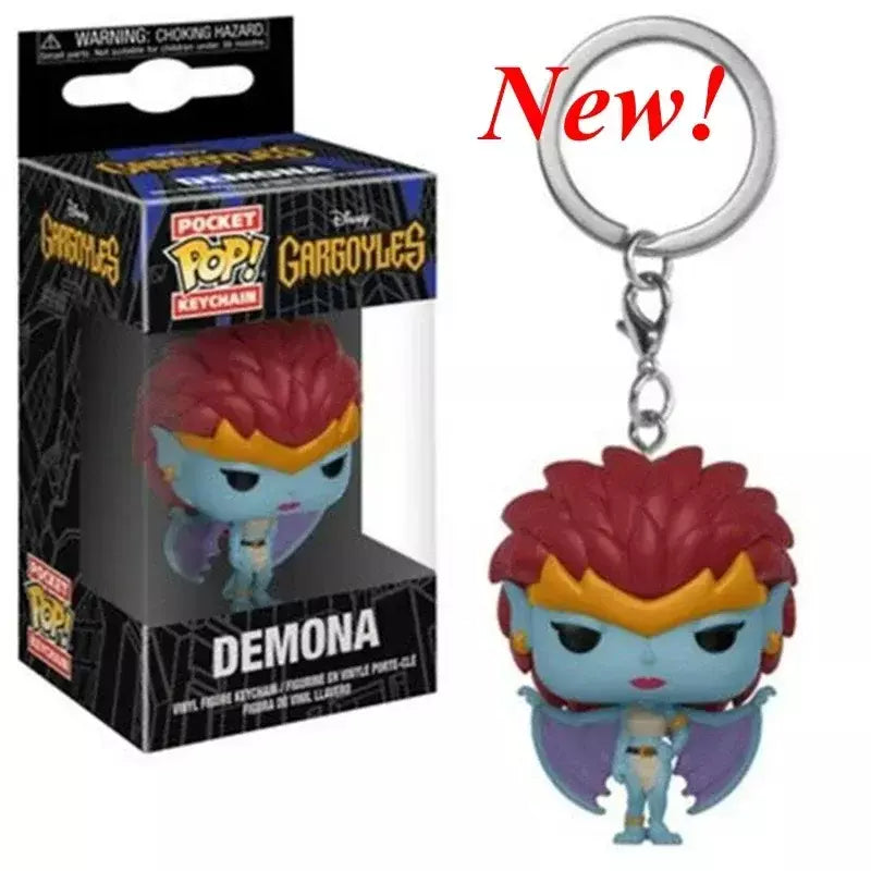 Novos chaveiros funko disney demona princesa bella ariel alice anna elsa bell jack sally ponto figura de ação brinquedos ornamentos