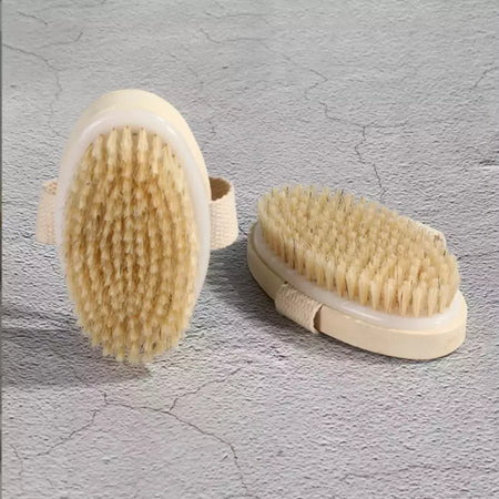 Escova Corporal De Chuveiro De Cabo Longo Destacável De Madeira, Massagem De Banho, Esfoliante De Corpo Traseiro, Lavagem Do Banheiro, Ferramentas De Banho, 1Pc