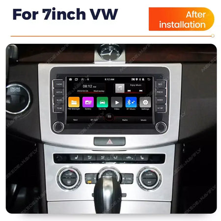 Android 13 sem fio carplay auto carro multimídia player tela ips gps wifi 7/8/9 ''rádio do carro para vw passat golf polo jetta skoda