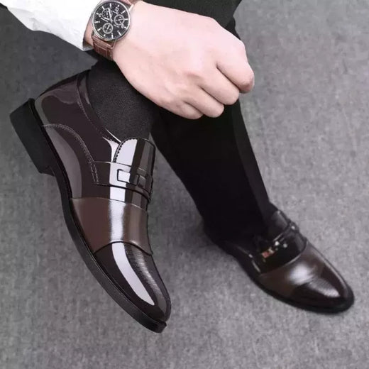 Sapatos de couro masculino, Formal Oxfords, Clássicos, Pontudo, Vestido, Casamento, Negócios, Casual, Escritório, Trabalhar