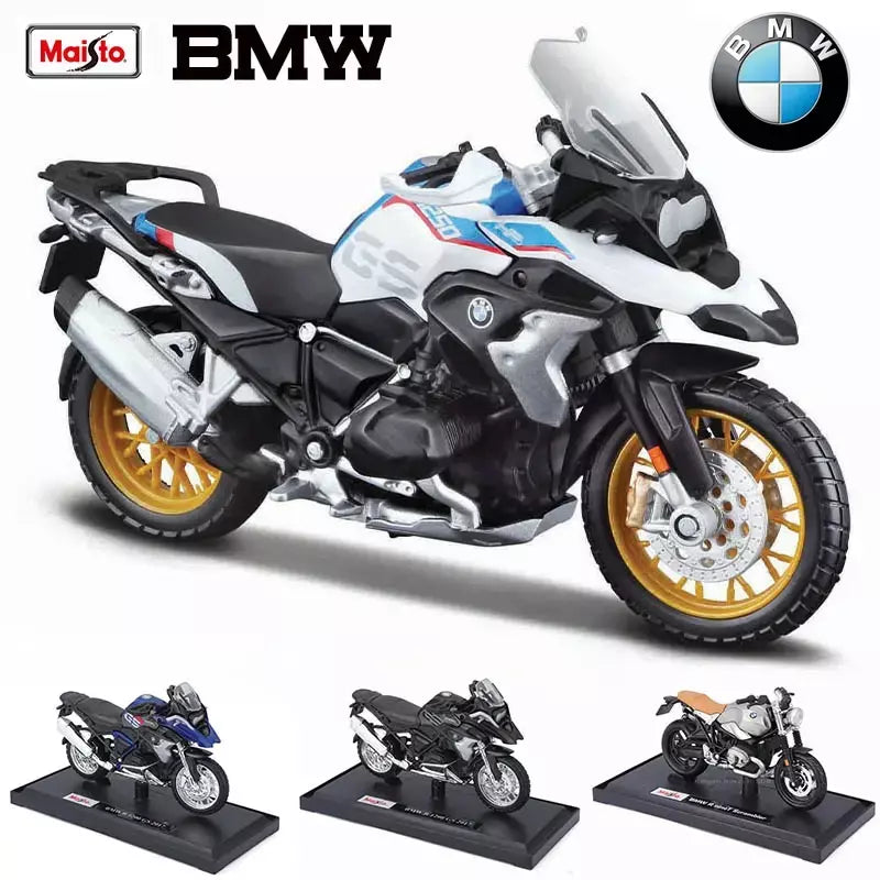 Maisto 1:18 bmw 1250gs r ninet scrambler tanque de combustível liga modelo da motocicleta genuíno estático diecast modelo colecionável presente brinquedo