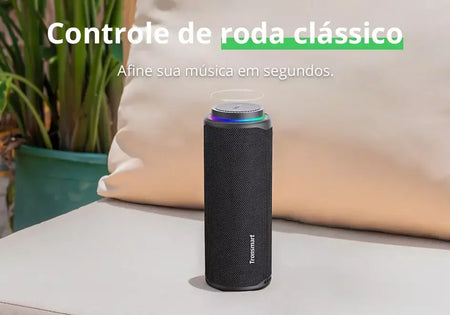 Tronsmart T8 caixa de som bluetooth portátil, Alto-falante Bluetooth 40W Alto-falante portátil externo com graves profundos, SoundPulse, IPX7 à prova d'água, controle de APP, para camping