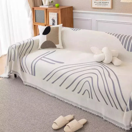 Chenille Sofá Throw Blanket com Tassel, Modern Luxury Cover, Four Season Sofa Cover, Full Covers, Dustproof, Toalha de casa, 1 Pc