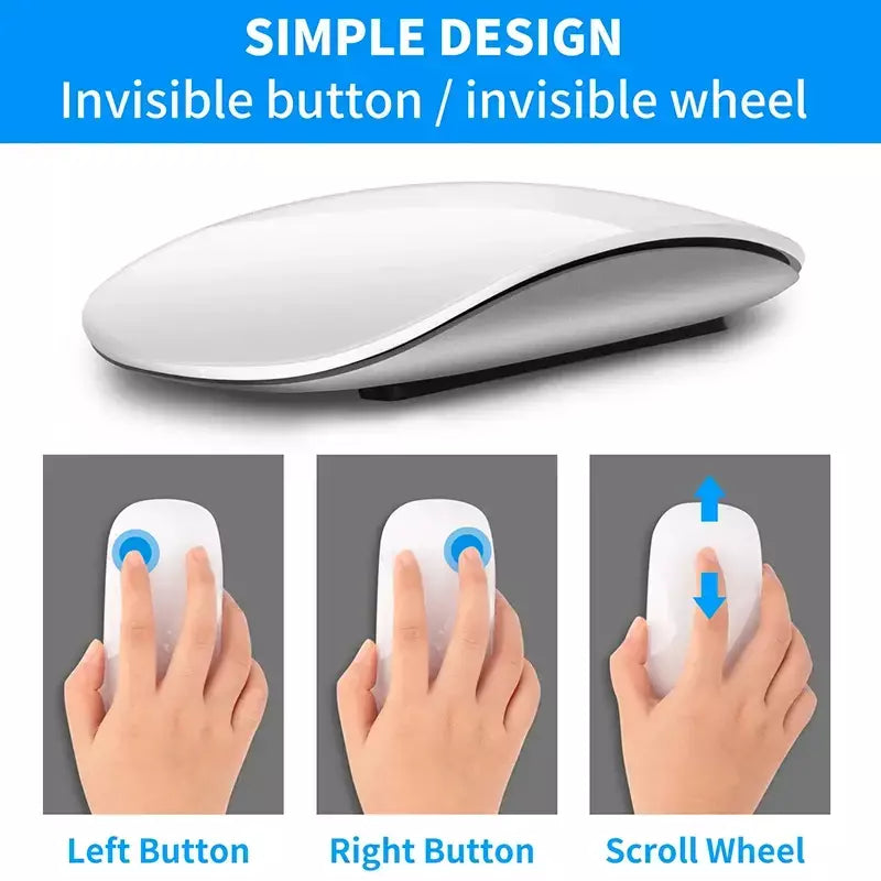 Xiaomi bluetooth mouse sem fio recarregável silencioso multi arco toque ratos ultra-fino mouse mágico para portátil ipad mac pc macbook
