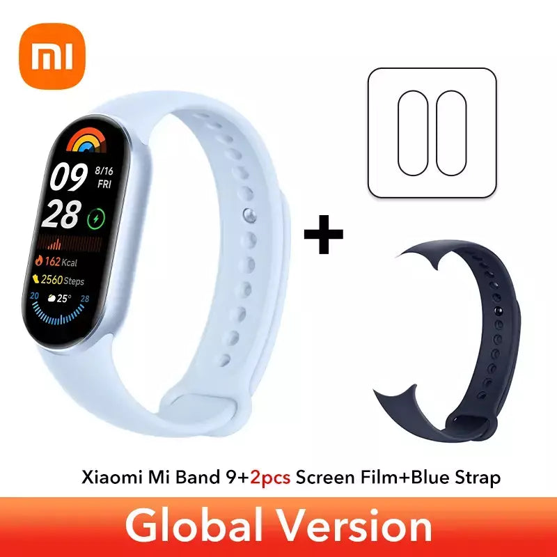 Versão global xiaomi banda inteligente 9 1.62 display amoled spo2 monitoramento 21 dias de vida útil da bateria mais de 150 modos esportivos smartband