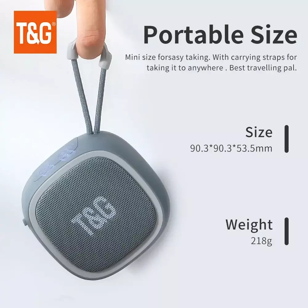 Alto-falante bluetooth tg659 mini alto-falantes portáteis sem fio poderosos tws bt 5.3 caixa de som alto-falante de alta fidelidade suporta cartão tf rádio
