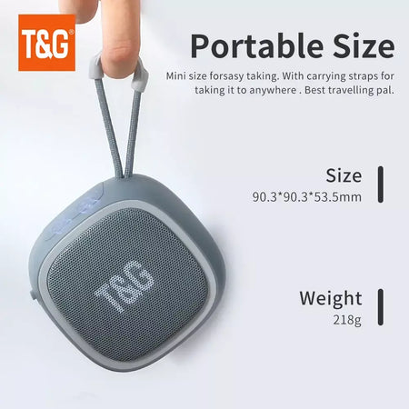 Alto-falante bluetooth tg659 mini alto-falantes portáteis sem fio poderosos tws bt 5.3 caixa de som alto-falante de alta fidelidade suporta cartão tf rádio
