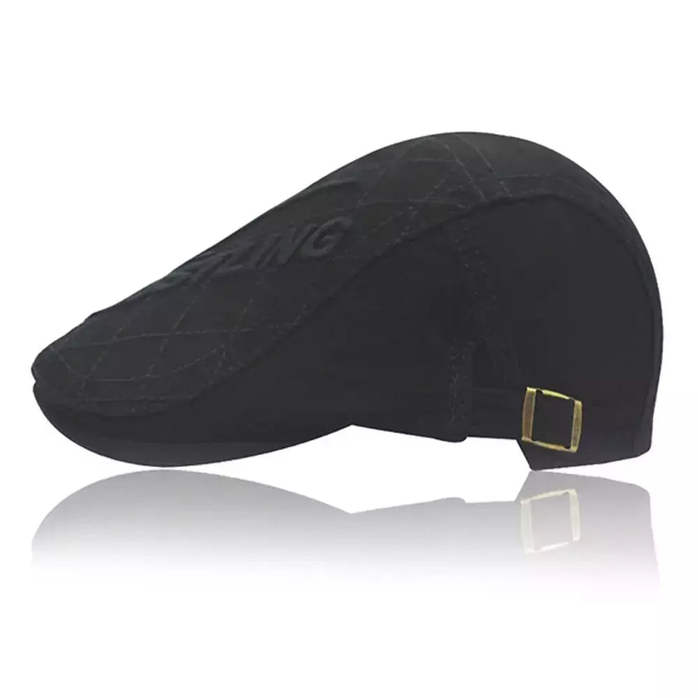 Chapéu de boina de algodão masculino, boina casual respirável de jornaleiro, boina de taxista, primavera, verão, outono