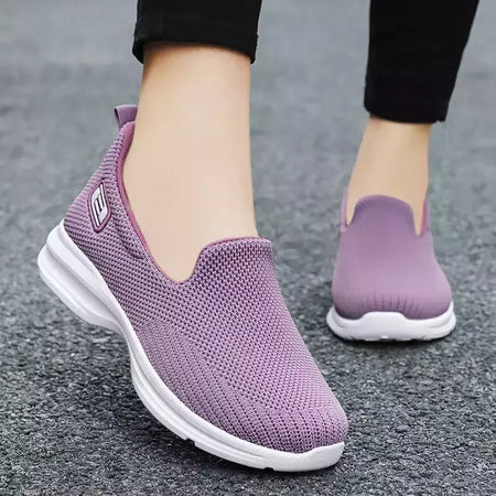 Sapatos confortáveis para mulheres, sapatilhas de balé, sapatilhas para meias, tênis casual, sapatos femininos, primavera