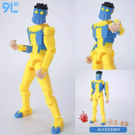 9l3d impresso invincible menino lucky13 manequim13 conquistar lex allen super-heróis anime brinquedos figuras de ação manequim modelo ornamentos