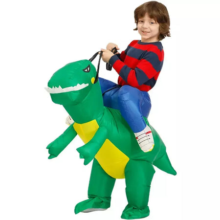 Crianças criança dinossauro inflável traje anime purim halloween festa de natal cosplay trajes vestido ternos para meninos meninas