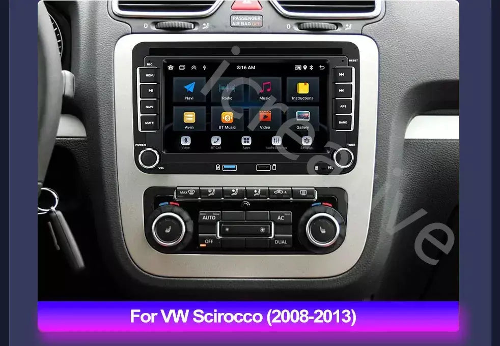 2din rádio do carro android para volkswagen golf 5 6 polo passat b6 b7 cc skoda jetta universal multimídia carplay wifi navegação gps