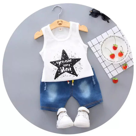 Conjunto de roupas infantis de verão, roupas esportivas de basquete, tops sem mangas + shorts, 2 peças/terno, meninos e meninas