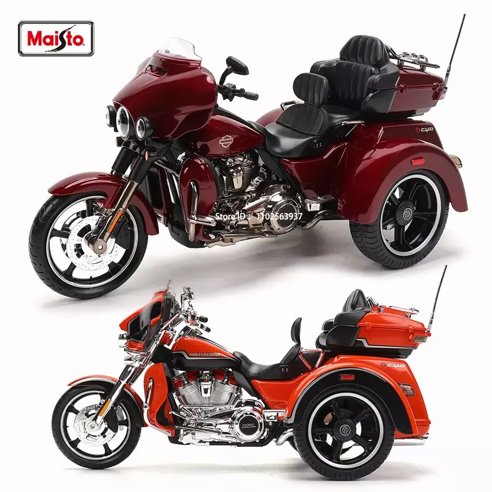 Maisto 1:12 motocicleta harley 2021 CVO TRI GLIDE ULTRA LIMITED Veículos fundidos Colecionáveis Hobbies Modelo de motocicleta Brinquedos