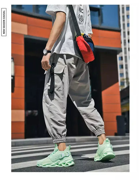 Venda quente moda roxo tênis casuais das mulheres dos homens lâmina tênis de corrida tamanho grande 48 luz respirável sapatos esportivos masculino malha tênis