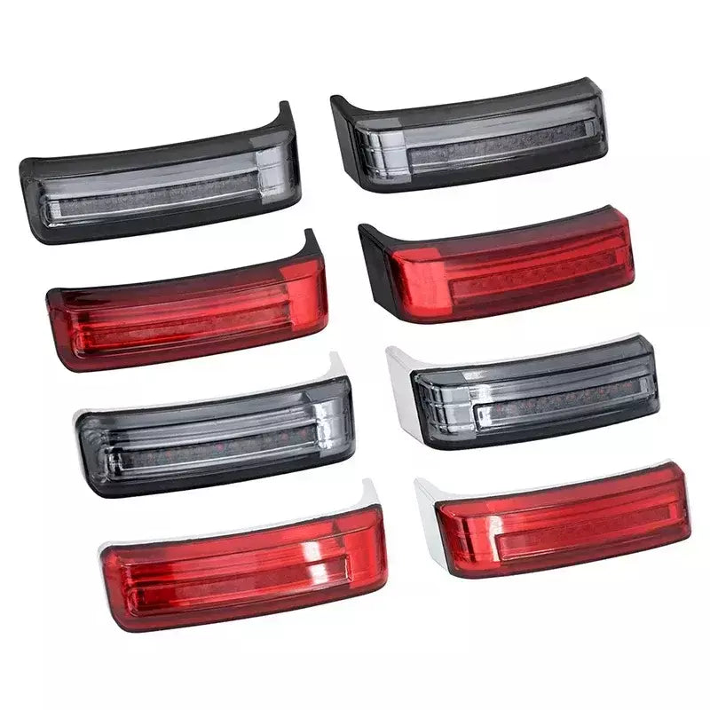 Alforje led para motocicleta, lâmpada de giro, luzes de freio para harley touring road king 97-2022 electra street glide cvo limitado