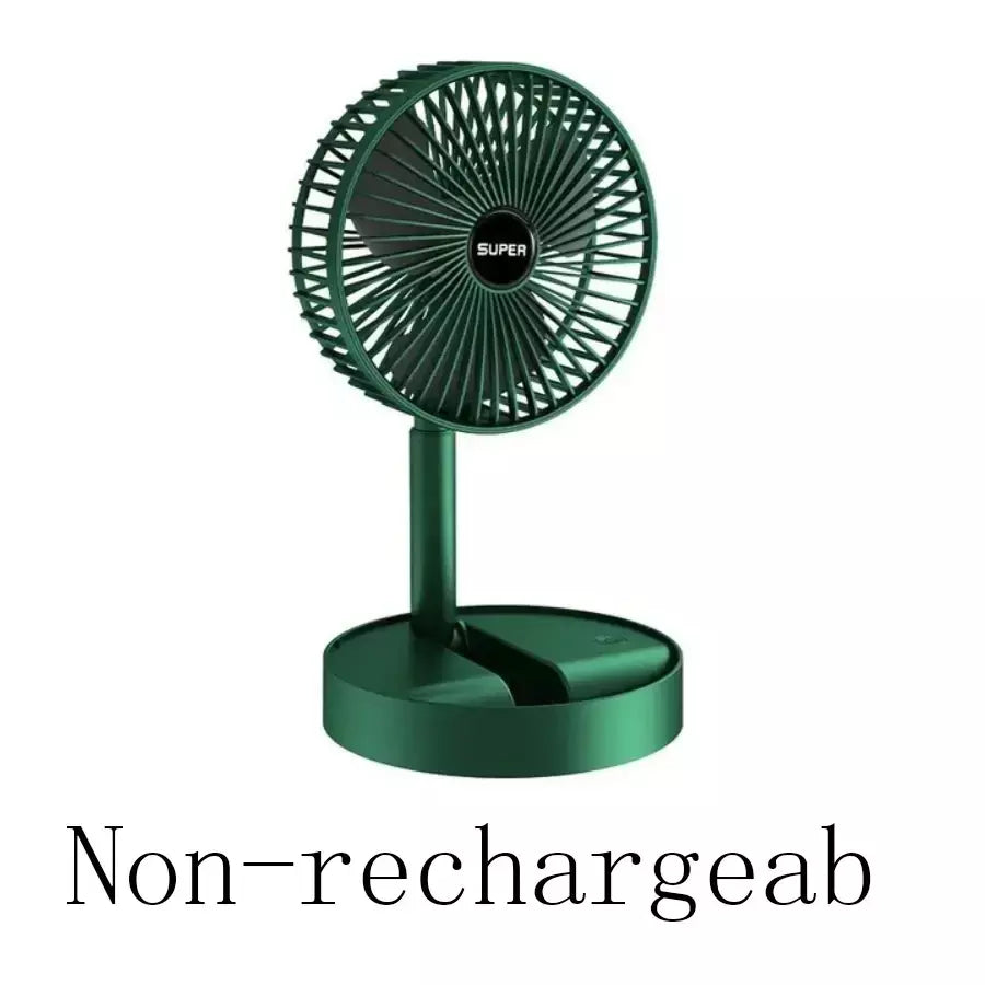Mini ventilador elétrico portátil ajustável, Pequeno ventilador de refrigeração, Handy Desk, Casa, Escritório, Bateria de mesa, USB Recarregável