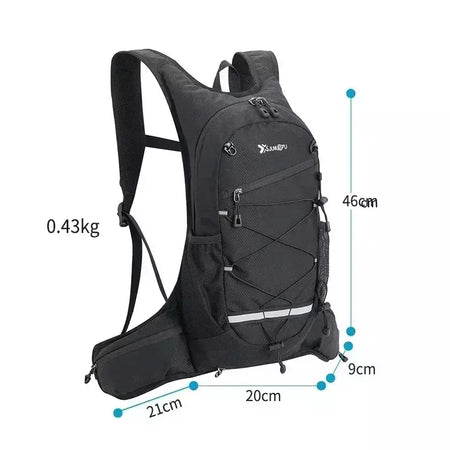 Caminhadas mochila impermeável poliéster resistente ao desgaste das mulheres dos homens trekking mochila em camadas saco de armazenamento esporte para exercício fitness