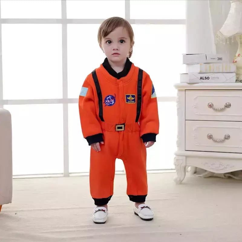 Crianças bonito astronauta cosplay traje espaço terno macacão para bebê meninos menina da criança infantil halloween festa de aniversário roupas