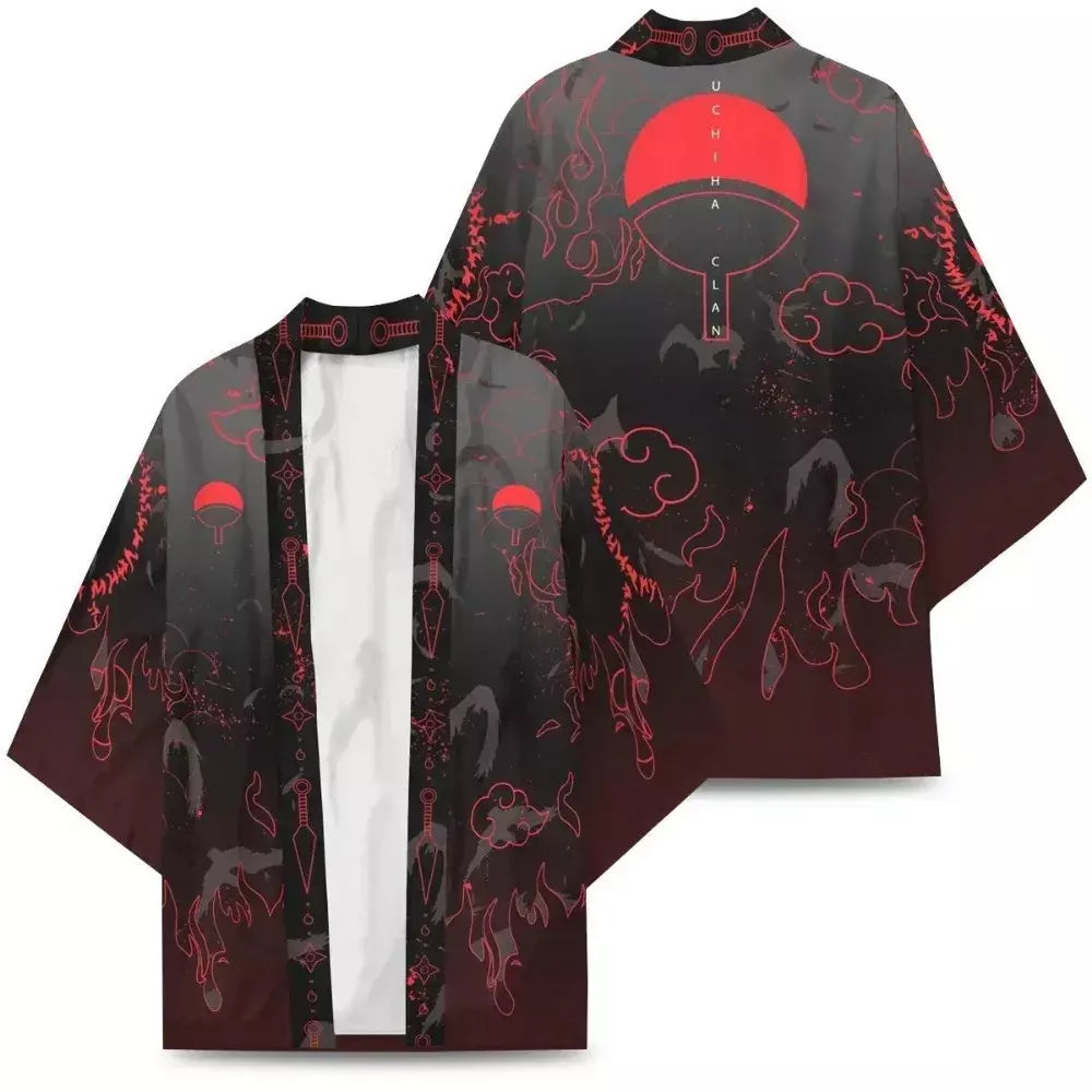 Anime naruto manto cosplay traje kakashi konoha madara haori sasuke quimono uchiha madara casaco cardigan pijamas roupão