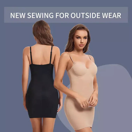 Wechery mulher roupas tubo de estiramento emagrecimento corpo shapewear controle deslizamento coxa comprimento roupa interior branco festa à noite vestidos midi