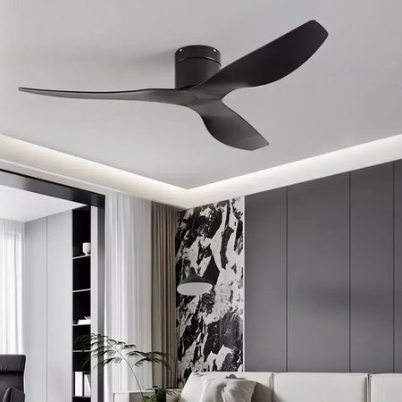 FUMANJIA Ventilador de teto retrô industrial de 45/52", ideal para áreas de vida/jantar, casa e escritório - Motor inversor DC silencioso de 6 velocidades