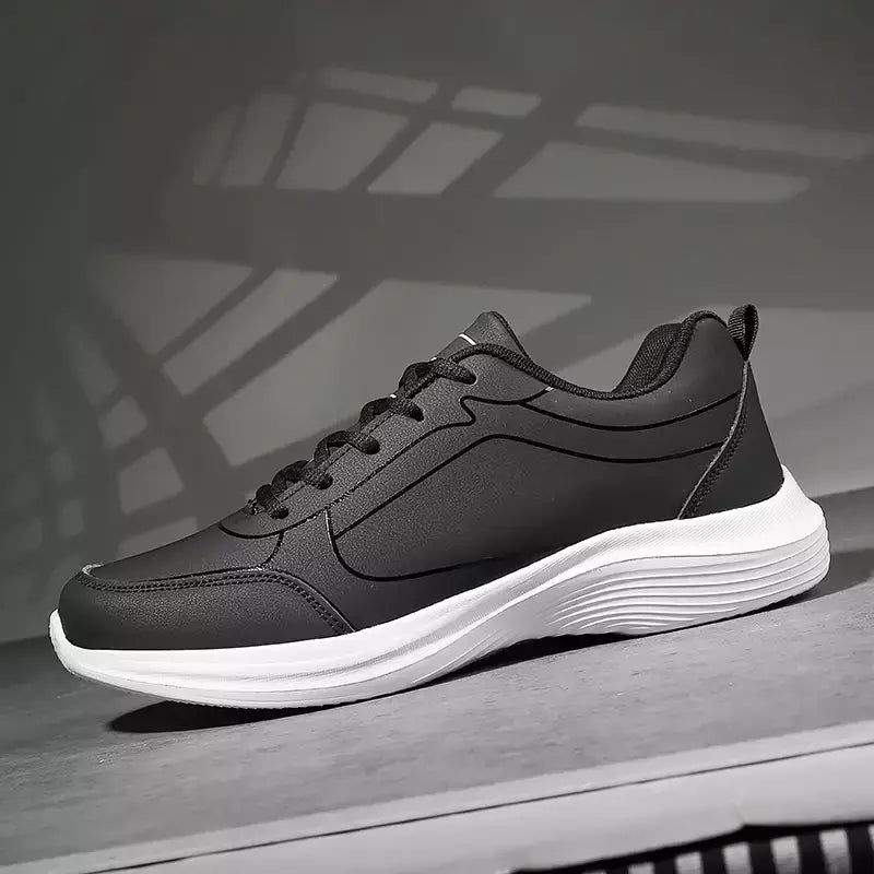 Novos homens tênis de corrida inverno quente masculino tênis antiderrapante respirável sapatos de caminhada rendas até sapatos casuais macios leves