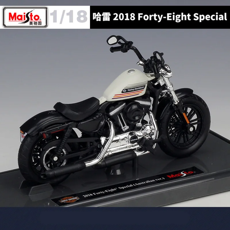 Maiisto-Harley 2018 Quarenta Oito Modelo de Motocicleta, Liga Especial, Modelo de Motocicleta, Metal fundido, Esportes de rua, Presente Infantil, 1:18