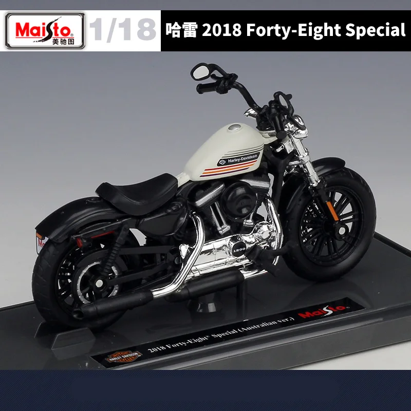 Maiisto-Harley 2018 Quarenta Oito Modelo de Motocicleta, Liga Especial, Modelo de Motocicleta, Metal fundido, Esportes de rua, Presente Infantil, 1:18