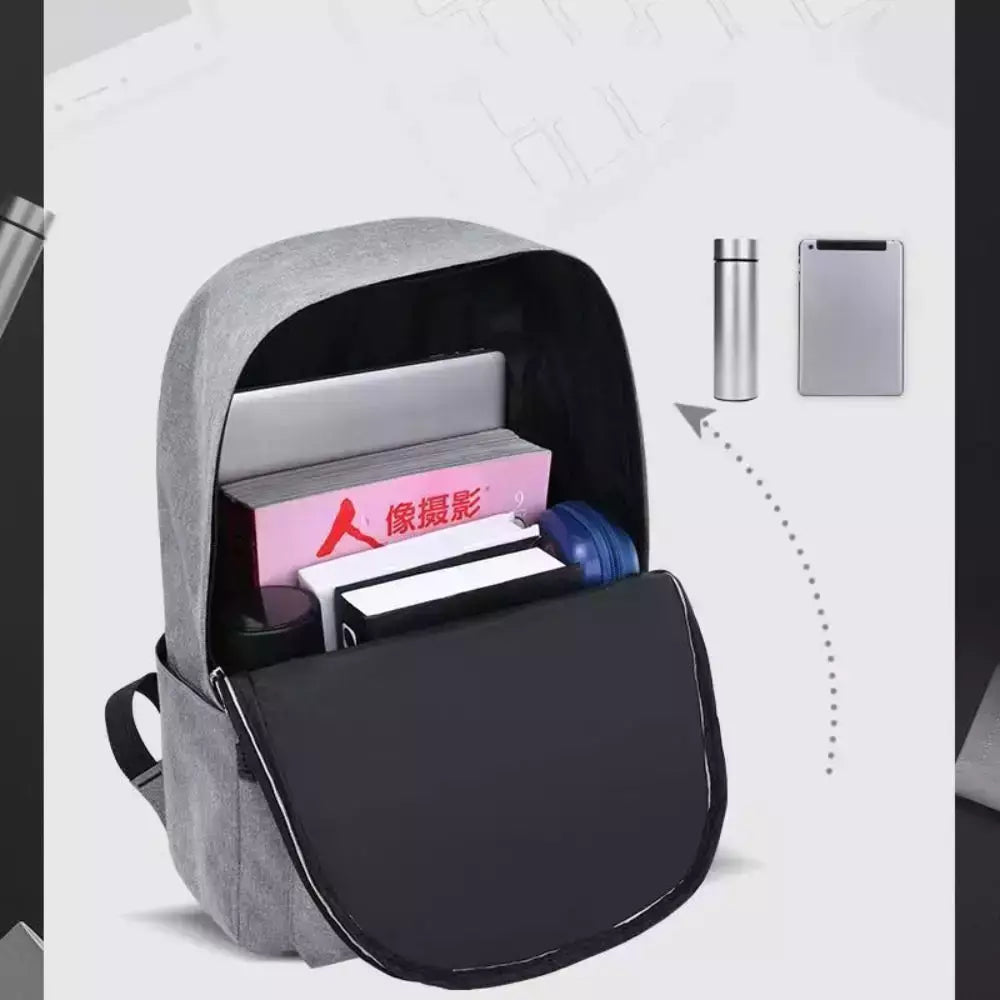 Mochila minimalista lavável unissex, grande capacidade, versátil, escola, estudante, computador, viagem, moda