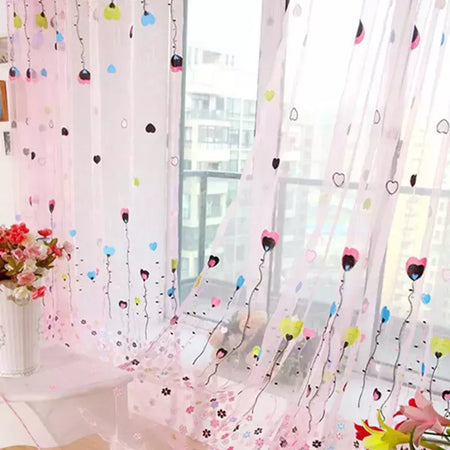 Tule Floral em Cortinas Puras, Tratamento Janela, Painel Persianas, Sala de estar, Quarto, Cozinha, Sombra, Roxo, Peônia